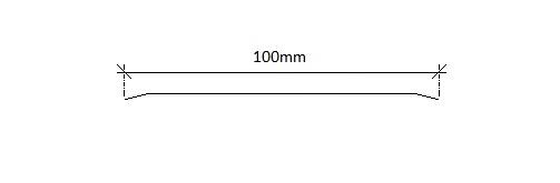 WARMA Peitelista valkoinen 100mm, pituus 2m