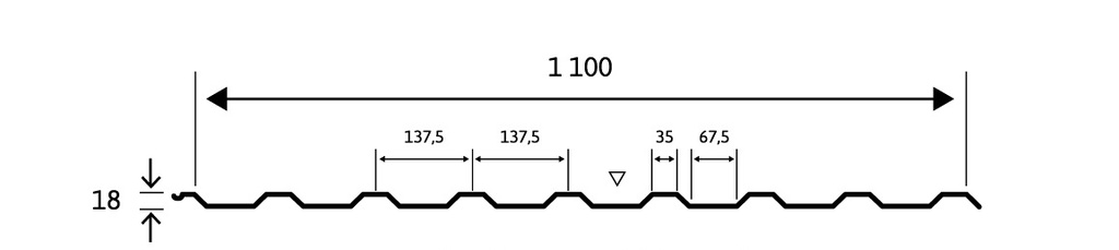 WARMA Kattopelti Musta 1120x2000mm