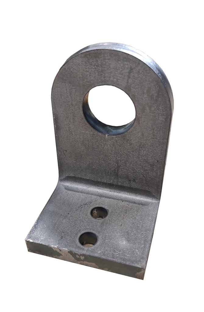 WARMA Hitsattava kulmakiinnike 120/75x80x12mm, reikä 30mm