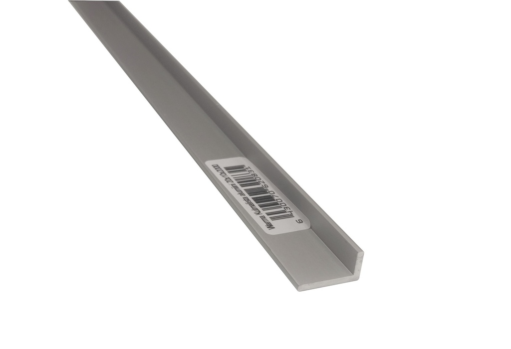 WARMA Kulmalista alumiini 20x10x2mm, pituus 2m