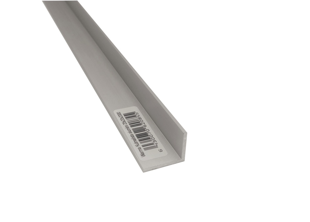 WARMA Kulmalista alumiini 25x20x2mm, pituus 2m