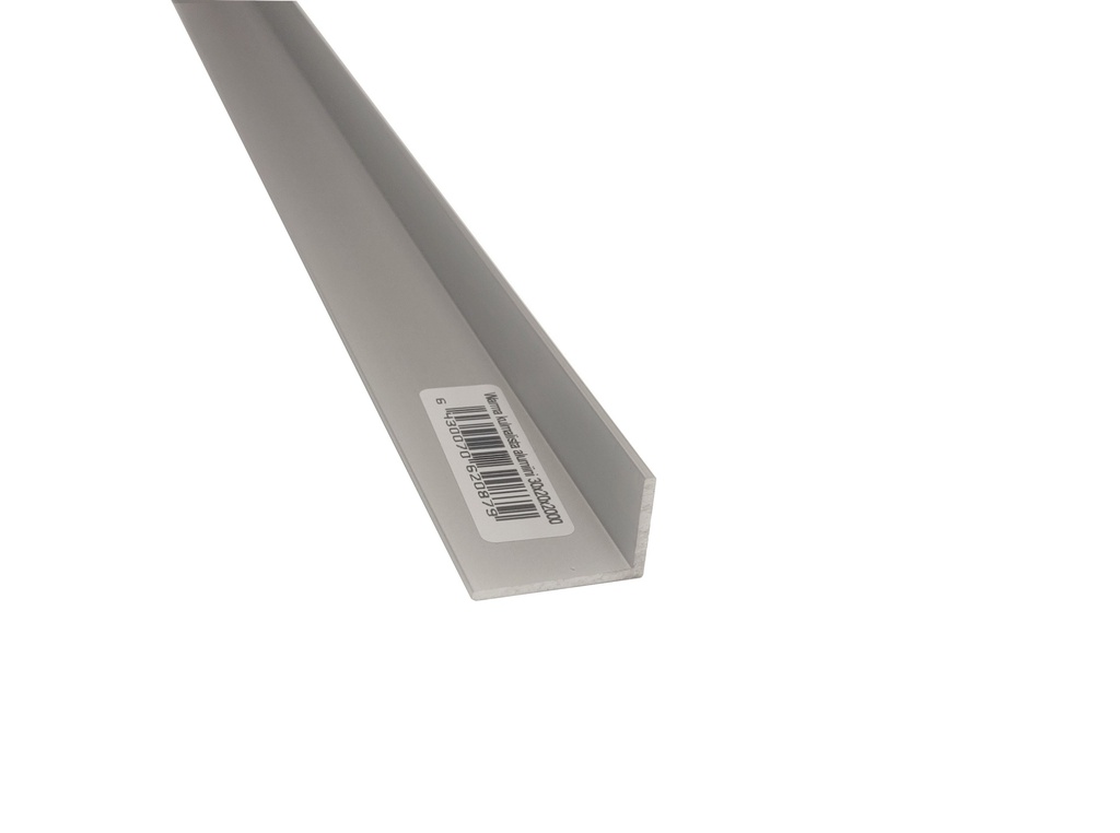 WARMA Kulmalista alumiini 30x20x2mm, pituus 2m