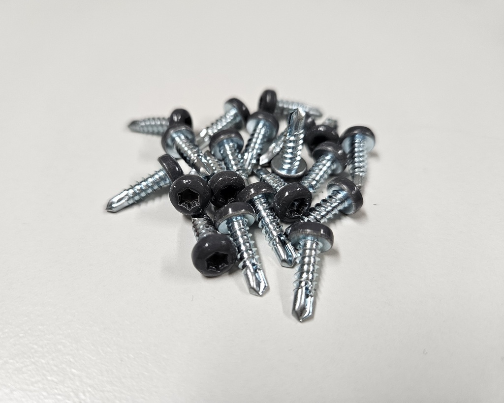WARMA Ikkunapeltiruuvi 3,9x13mm T20 tummanharmaa 20kpl